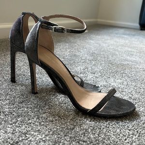 Stuart Weitzman Nudistsong Glitter Heels